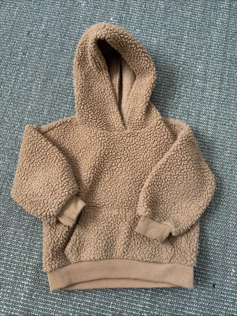 Old Navy Kids Sherpa Hooded Sweatshirt - Tan Brown